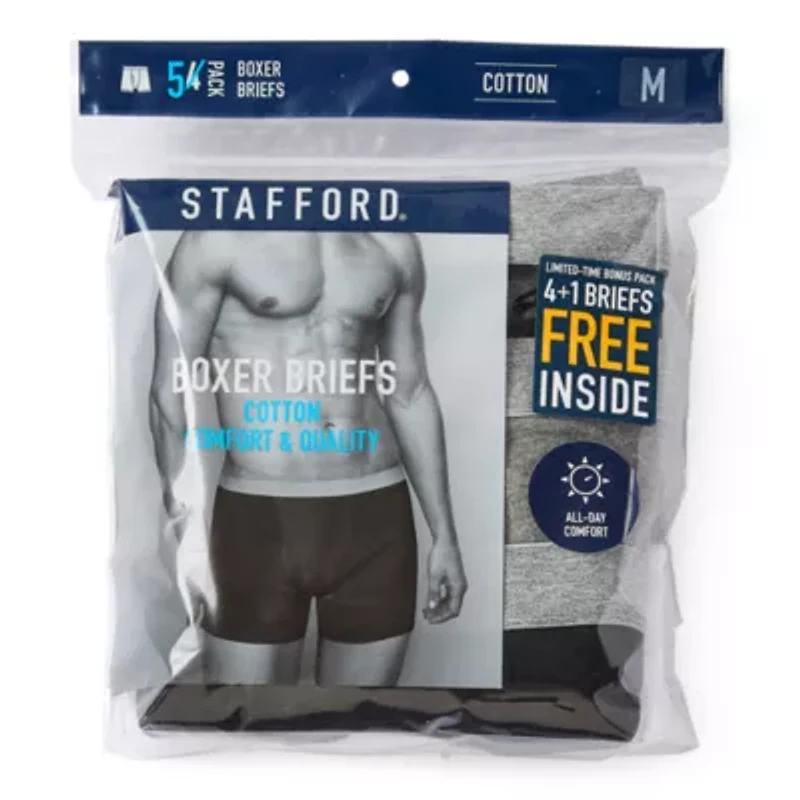 Stafford Bonus Pack Mens 5 Boxer Briefs 302864