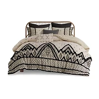 INK+IVY Marta 3 Piece Flax and Cotton Blended Comforter Set
