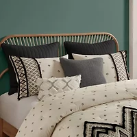 INK+IVY Marta 3 Piece Flax and Cotton Blended Comforter Set