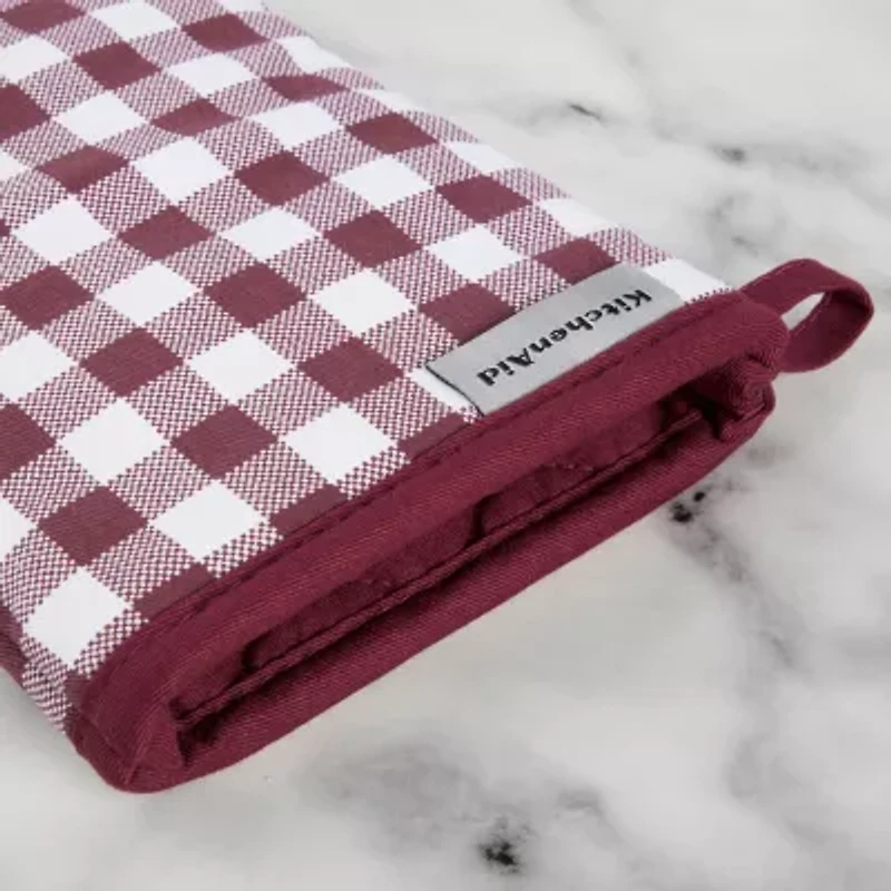 KitchenAid Gingham 2-pc. Oven Mitt Set