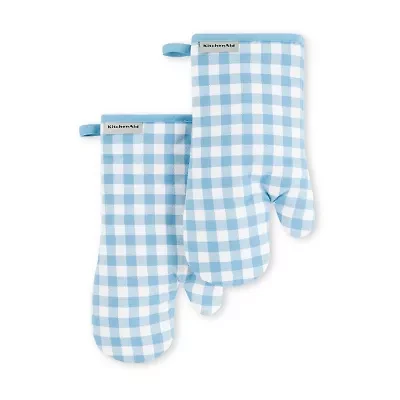 KitchenAid Gingham 2-pc. Oven Mitt Set