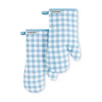 KitchenAid Gingham 2-pc. Oven Mitt Set