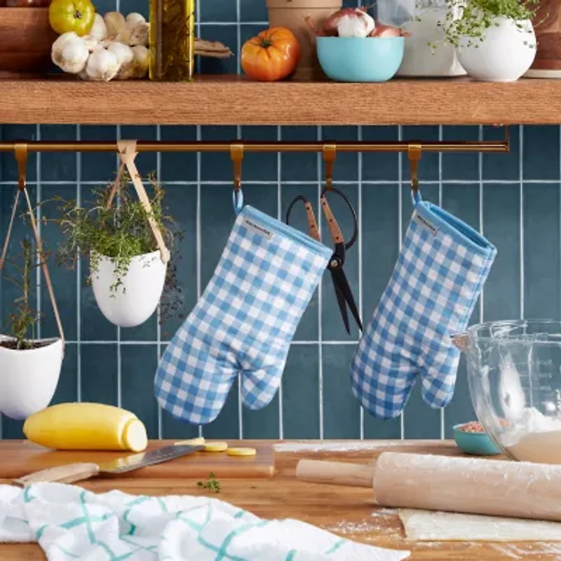 KitchenAid Gingham 2-pc. Oven Mitt Set
