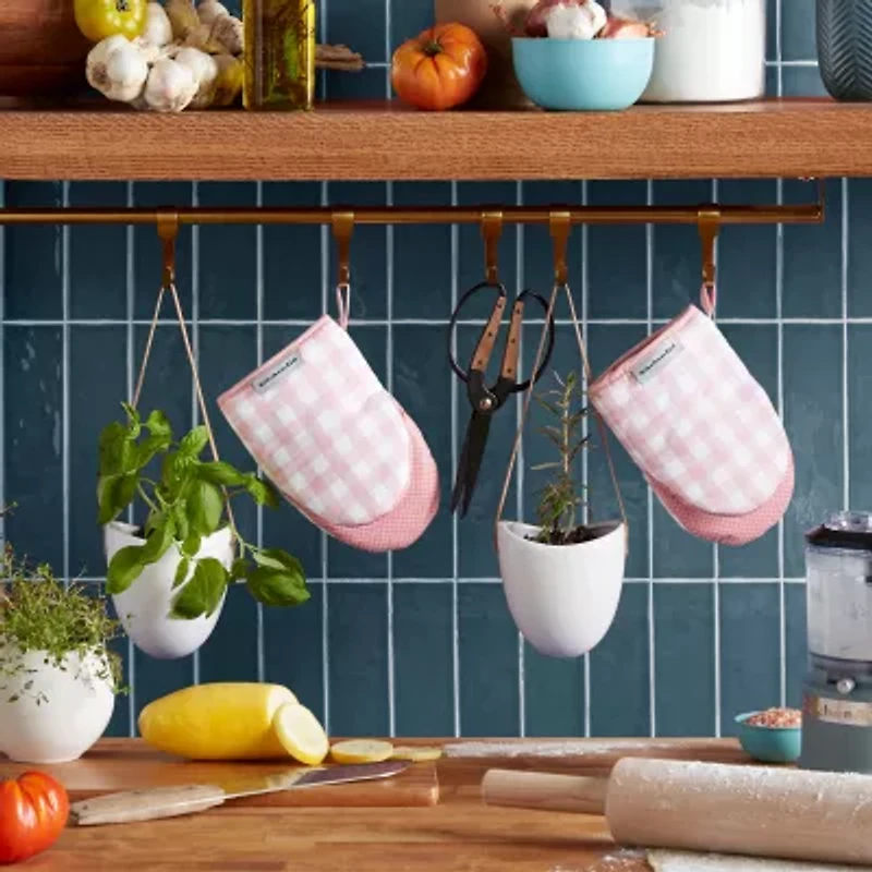 KitchenAid Gingham Mini 2-pc. Oven Mitt Set