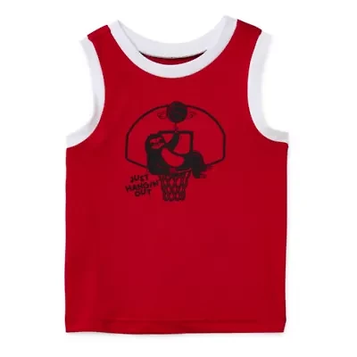 Okie Dokie Active Toddler & Little Boys Crew Neck Moisture Wicking Sleeveless Active Tank Top