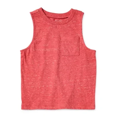 Okie Dokie Toddler & Little Boys Crew Neck Sleeveless Tank Top