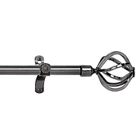 Metallo ¾in Adjustable Curtain Rod with Carrera Finial