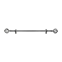 Metallo ¾in Adjustable Curtain Rod with Carrera Finial