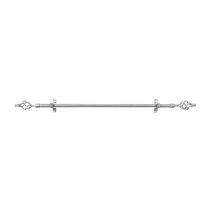 Metallo ¾in Adjustable Curtain Rod with Lexus Finial