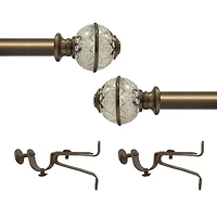 Camino ¾" Adjustable Curtain Rod with Lancaster Finial