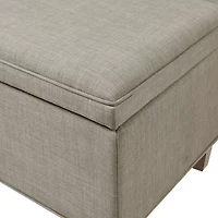 Martha Stewart Caymus Storage Upholstered Bench