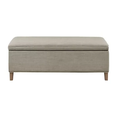 Martha Stewart Caymus Storage Upholstered Bench
