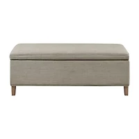 Martha Stewart Caymus Storage Upholstered Bench