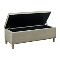 Martha Stewart Caymus Storage Upholstered Bench