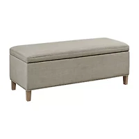 Martha Stewart Caymus Storage Upholstered Bench