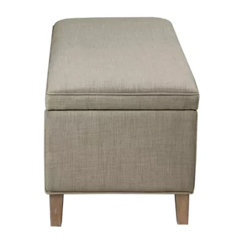 Martha Stewart Caymus Storage Upholstered Bench