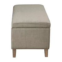 Martha Stewart Caymus Storage Upholstered Bench
