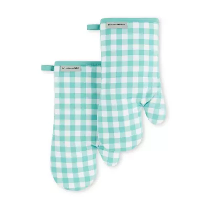 KitchenAid Gingham 2-pc. Oven Mitt Set