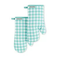 KitchenAid Gingham 2-pc. Oven Mitt Set