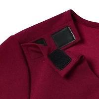 Liz Claiborne Adaptive Texture Tee Womens Easy-on + Easy-off Round Neck Short Sleeve Blouse