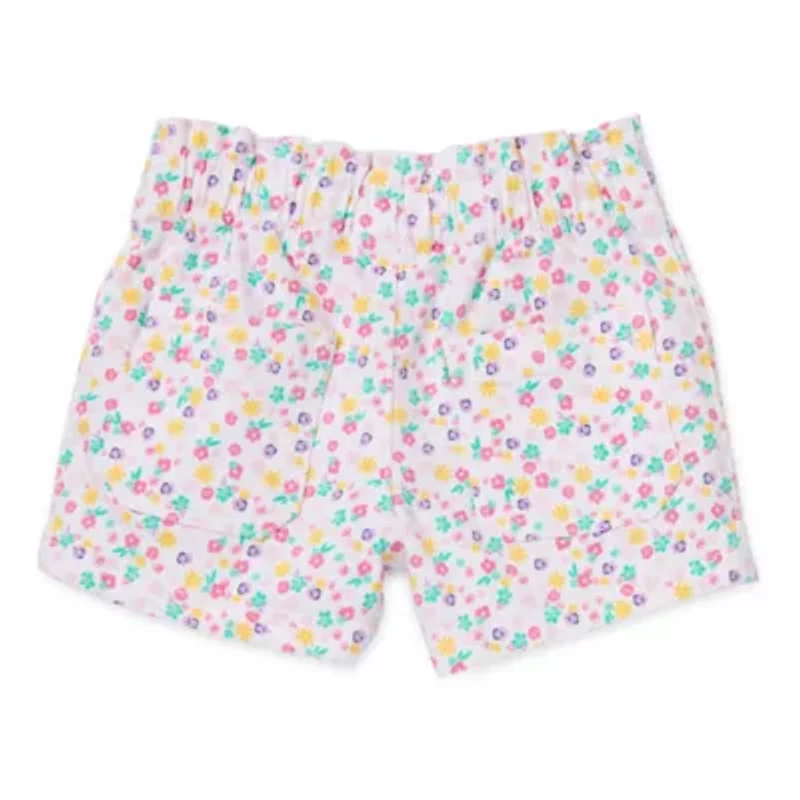 Okie Dokie Toddler & Little Girls Stretch Fabric Denim Short