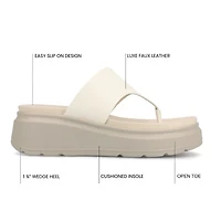 Journee Collection Womens Carah Wedge Sandals