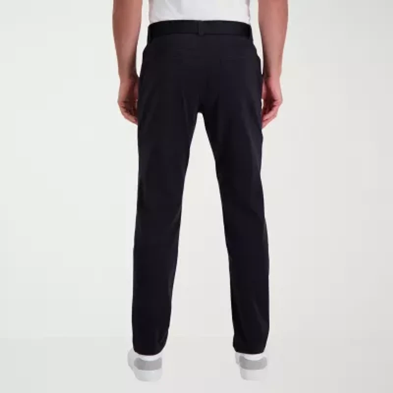 Haggar The Active Series City Flex 5 Pocket Cotton Traveler Mens Comfort Waistband Straight Fit Flat Front Pant