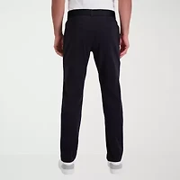 Haggar The Active Series City Flex 5 Pocket Cotton Traveler Mens Comfort Waistband Straight Fit Flat Front Pant