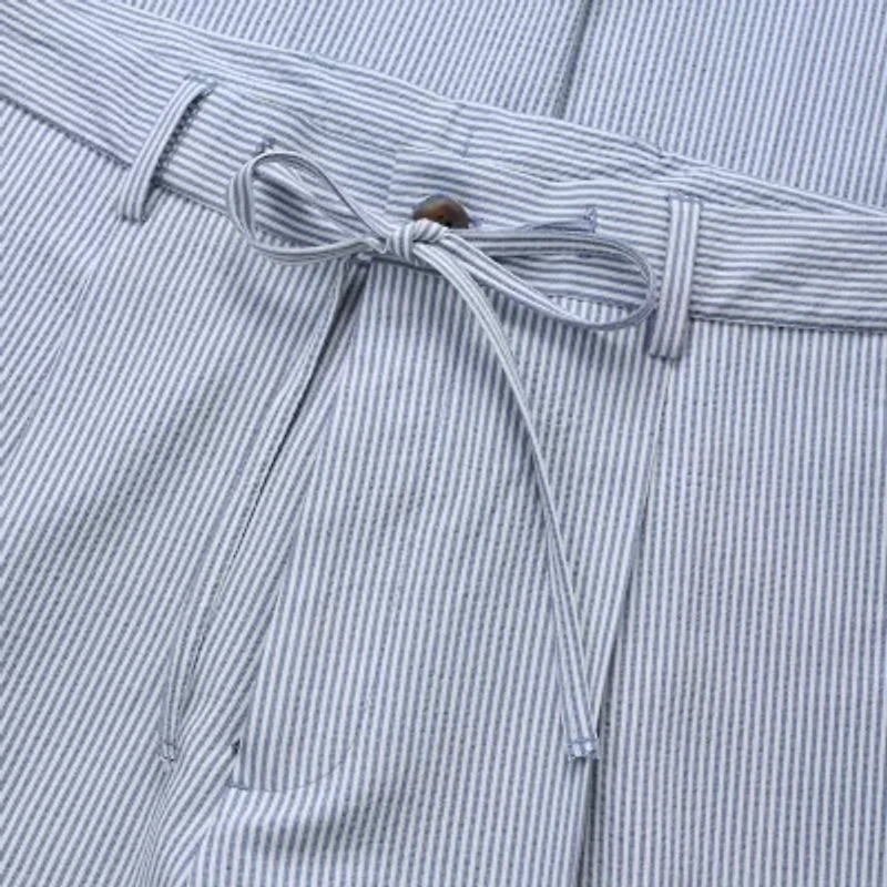 Haggar JMH Seersucker Mens Slim Fit Dress Pleated Pant