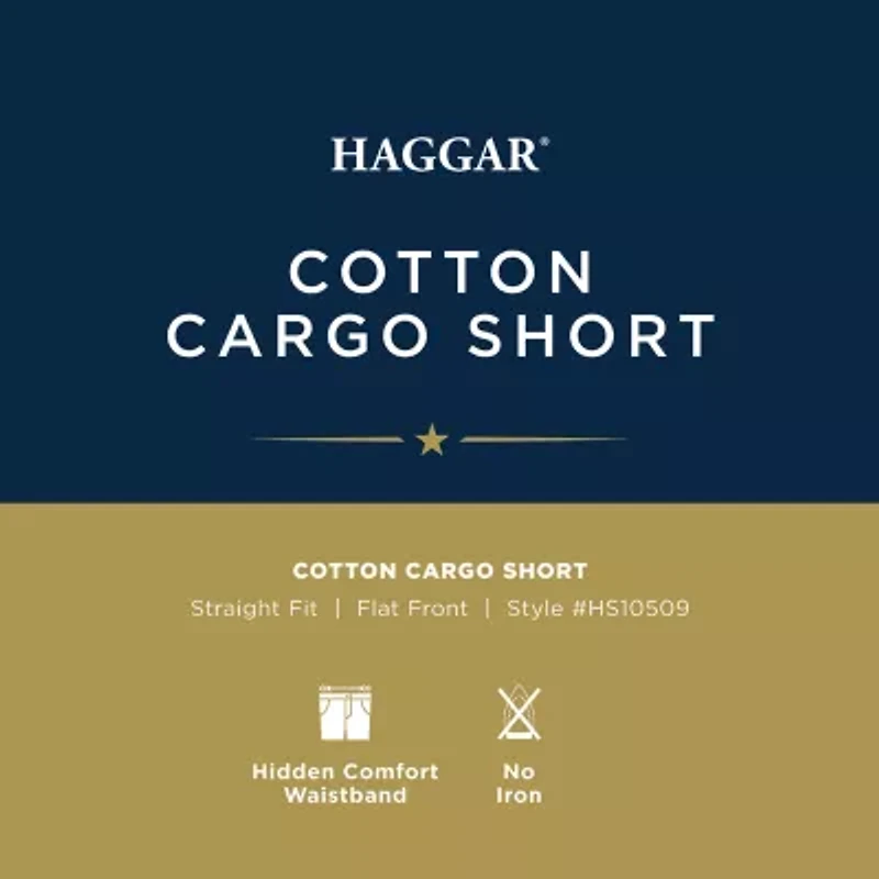Haggar Cotton Mens 10 1/2" Mid Rise Cargo Short
