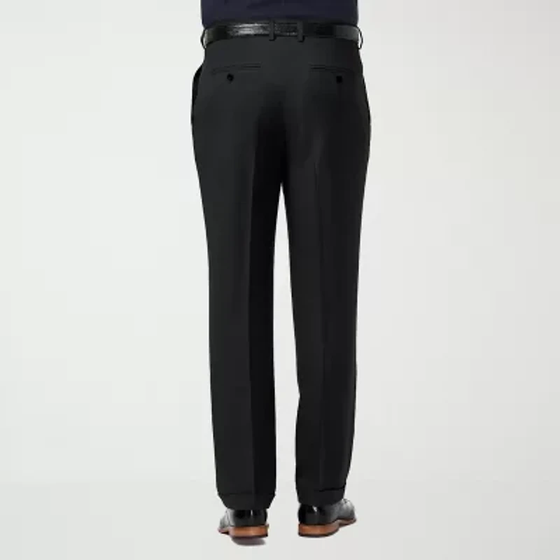 Haggar Premium Comfort Mens Cuffed Classic Fit Pleated Pant