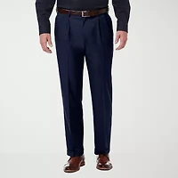 Haggar Premium Comfort Mens Cuffed Classic Fit Dress Pleated Pant