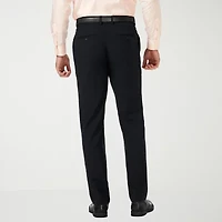 Haggar JMH Premium Mens Comfort Waistband Slim Fit Dress Flat Front Pant