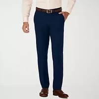 Haggar JMH Premium Stretch Mens Comfort Waistband Slim Fit Dress Flat Front Pant