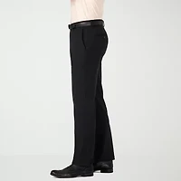 Haggar JMH Premium Mens Comfort Waistband Slim Fit Dress Flat Front Pant