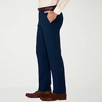 Haggar JMH Premium Stretch Mens Comfort Waistband Slim Fit Dress Flat Front Pant