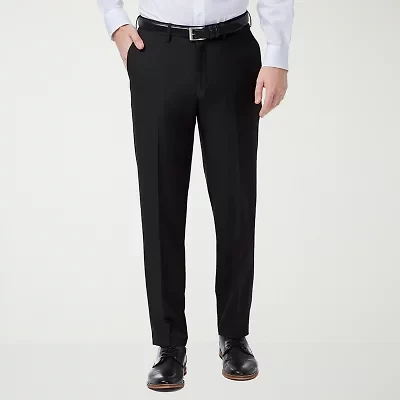 Haggar Premium Comfort Mens Waistband Slim Fit Flat Front Pant