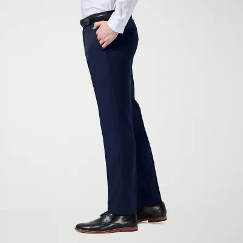 Haggar Premium Comfort Mens Slim Fit Dress Flat Front Pant