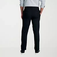 Haggar Cool 18 Pro Mens Comfort Waistband Slim Fit Flat Front Pant