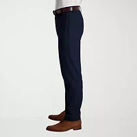 Haggar Cool 18 Pro Mens Comfort Waistband Slim Fit Flat Front Pant