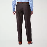 Haggar E-CLO Stria Mens Classic Fit Dress Pleated Pant