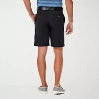 Haggar Cool 18 Pro Mens 9 1/2" Stretch Fabric Moisture Wicking Quick Dry Chino Short