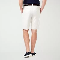 Haggar Cool 18 Pro Mens 9 1/2" Stretch Fabric Moisture Wicking Quick Dry Chino Short