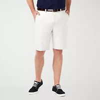 Haggar Cool 18 Pro Mens 9 1/2" Stretch Fabric Moisture Wicking Quick Dry Chino Short