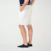 Haggar Cool 18 Pro Mens 9 1/2" Stretch Fabric Moisture Wicking Quick Dry Chino Short