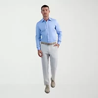Haggar Premium Comfort Mens Slim Fit Easy Care Long Sleeve Dress Shirt