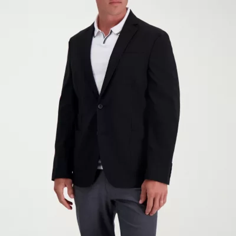 Haggar Smart Wash Tailored Highland Mens Stretch Fabric Regular Fit Blazer