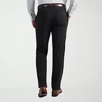 Haggar JMH Tailored Wool Mens Windowpane Stretch Fabric Modern Fit Flat Front Suit Pant