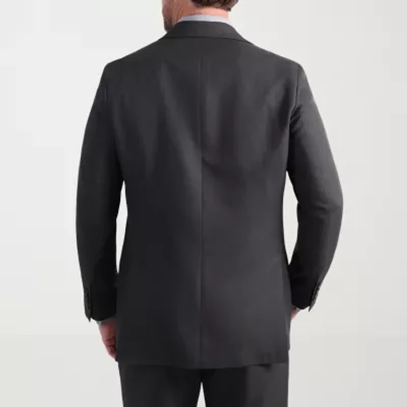 Haggar Smart Wash With Repreve Houndstooth Mens Stretch Fabric Classic Fit Suit Jacket