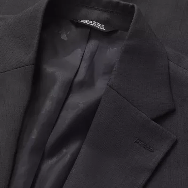 Haggar Smart Wash With Repreve Houndstooth Mens Stretch Fabric Classic Fit Suit Jacket